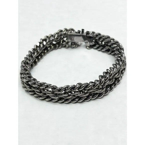Vintage Silver Chain Bracelet
